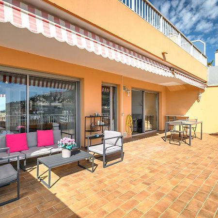 'L'Alicante Proche' Gare, Terrasse, Vue Mer Mentone Esterno foto