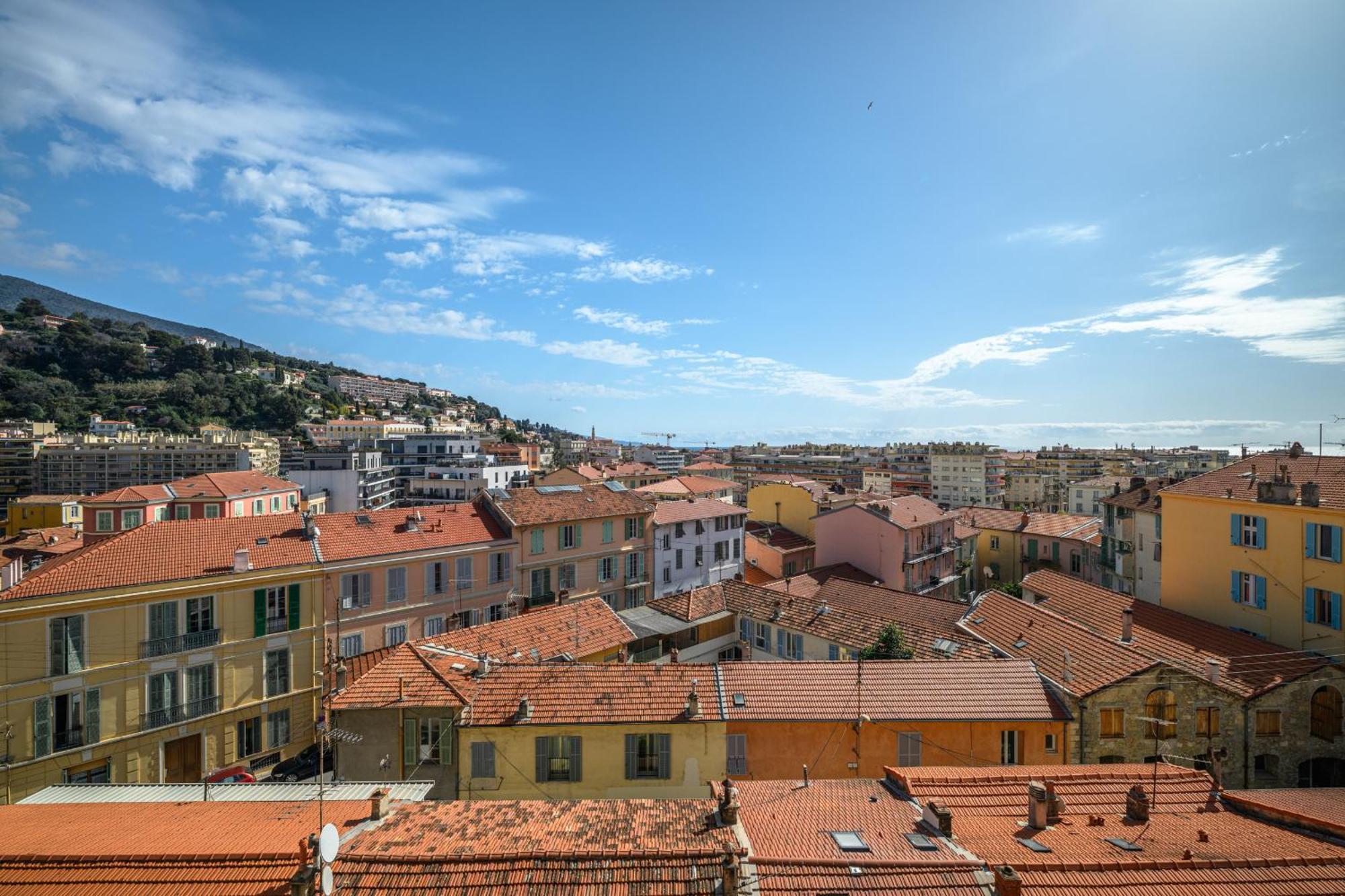 'L'Alicante Proche' Gare, Terrasse, Vue Mer Mentone Esterno foto