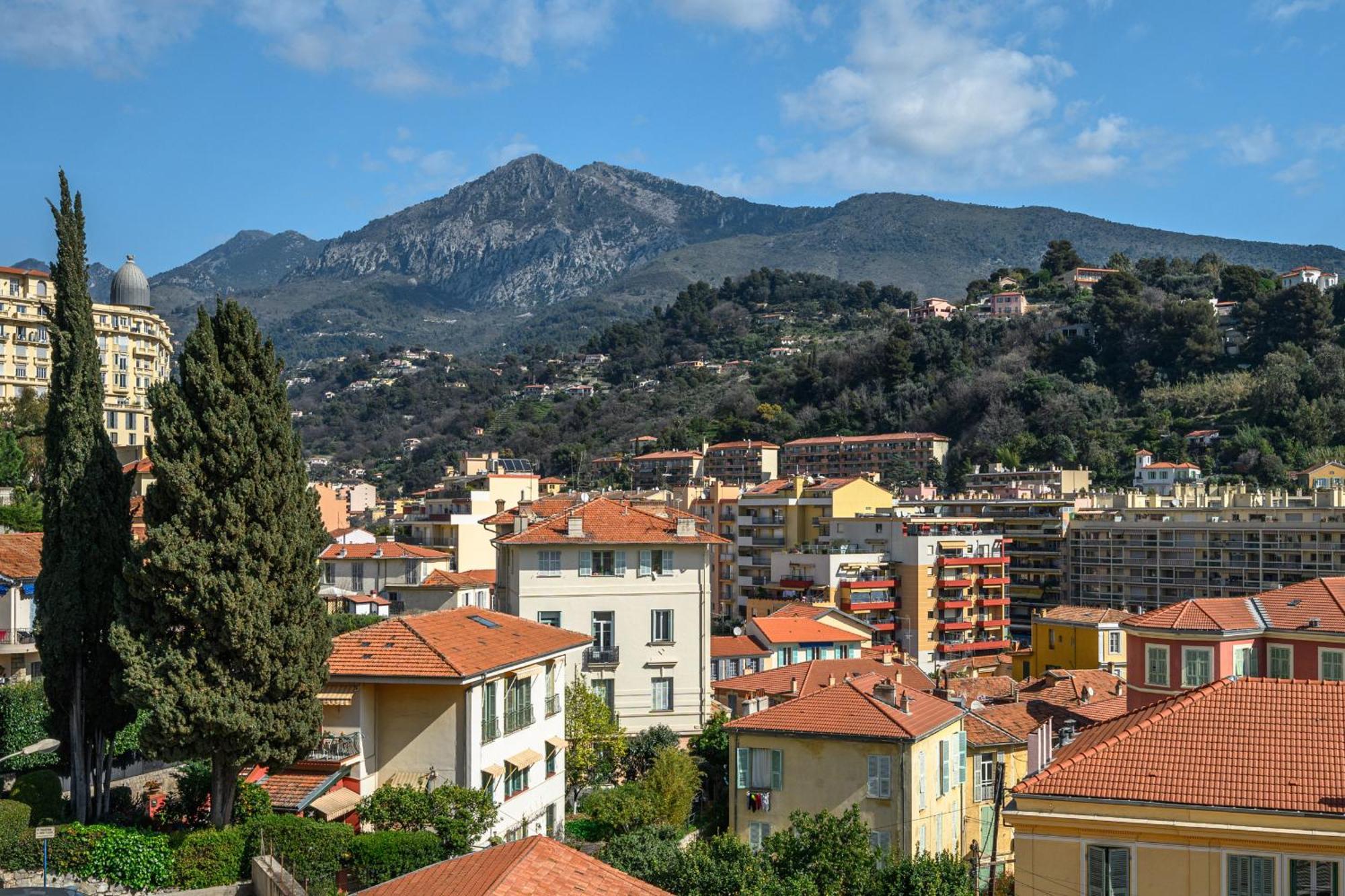 'L'Alicante Proche' Gare, Terrasse, Vue Mer Mentone Esterno foto